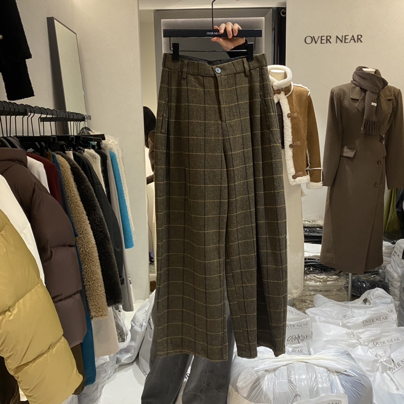 NAME VALUE韓國直郵東大門代購女裝新品推薦時尚熱賣休閑褲OVER NEAP休閑褲