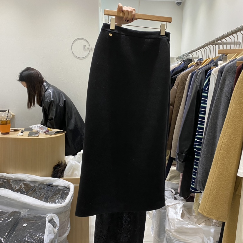 EN.U直郵韓國代購女裝新款人氣職業24秋冬休閑熱賣推薦長裙EN.U長裙圖色2