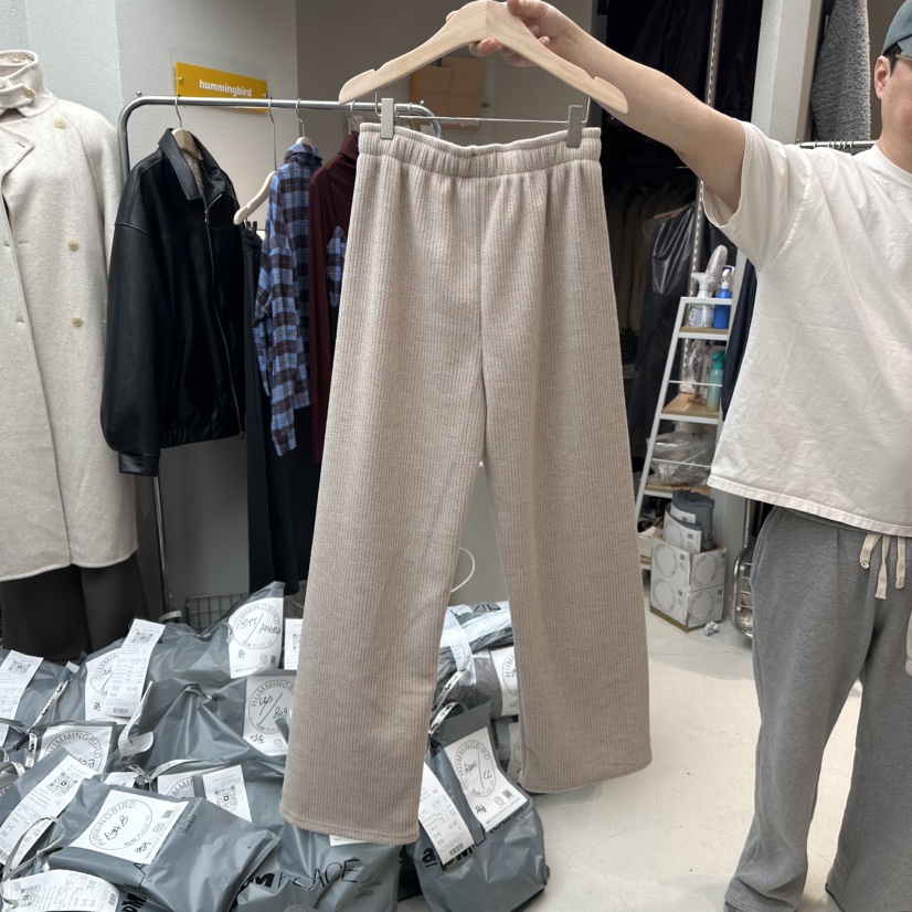 humming bird韓國直郵女裝新款休閑熱賣推薦24秋冬休閑褲HUMMING BIRD休閑褲