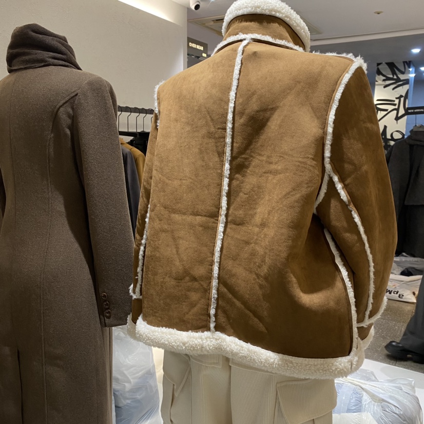 NAME VALUE直郵韓國代購女裝新品熱賣休閑人氣時尚短款大衣OVER NEAR短款大衣