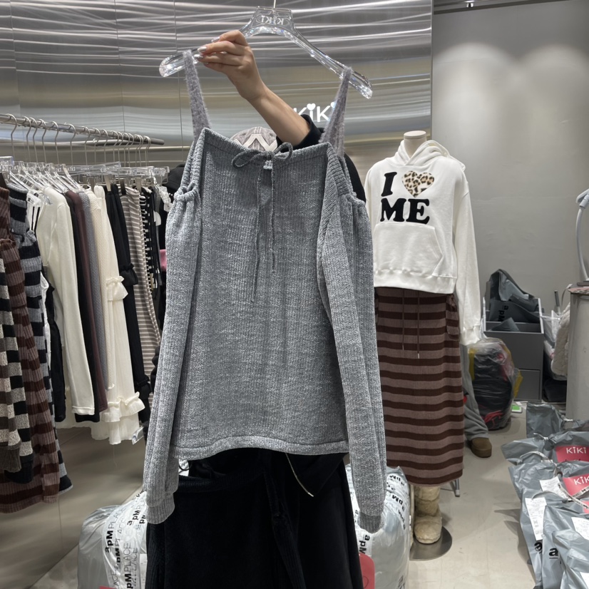 KiKi韓國直郵女裝新品職業24秋冬真品時尚熱賣推薦針織衫KIKI針織衫