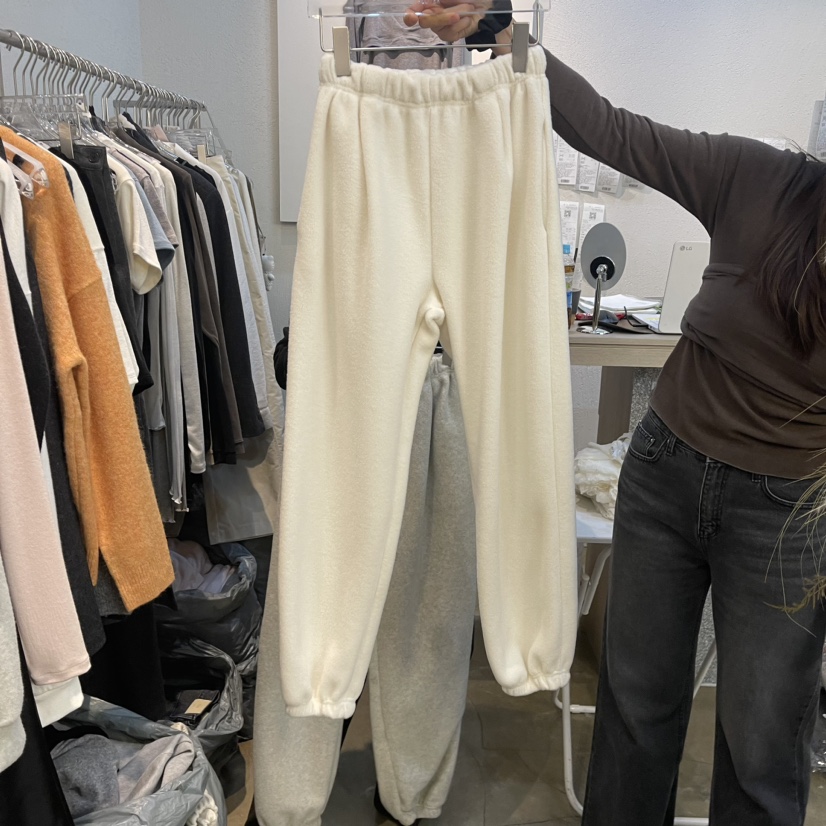 PLO_VER韓國直郵東大門代購女裝新款時尚職業休閑褲加絨抓絨PLO_VER休閑褲圖色2