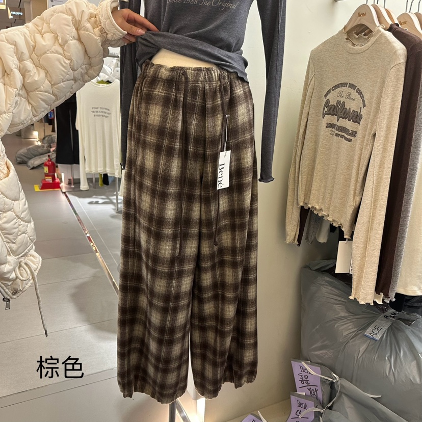Bene韓國直郵東大門代購女裝新品時尚24秋冬推薦人氣休閑褲BENE休閑褲
