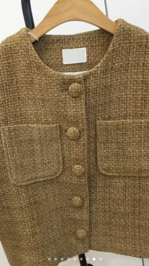 STYLE LOUNGE韓國直郵東大門實拍女裝新品24秋冬夾克花呢STYLE LOUNGE夾克