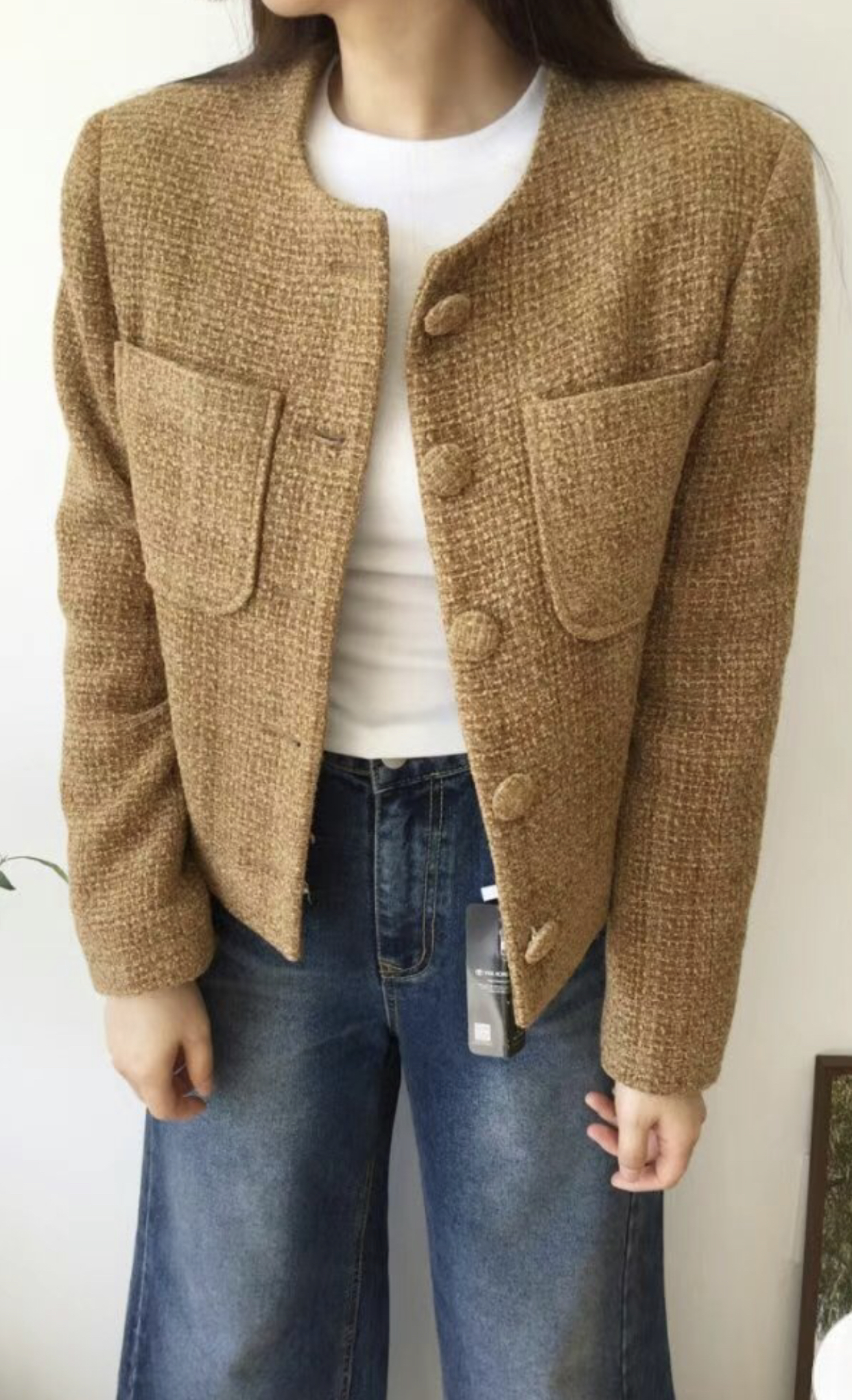 STYLE LOUNGE韓國直郵東大門實拍女裝新品24秋冬夾克花呢STYLE LOUNGE夾克