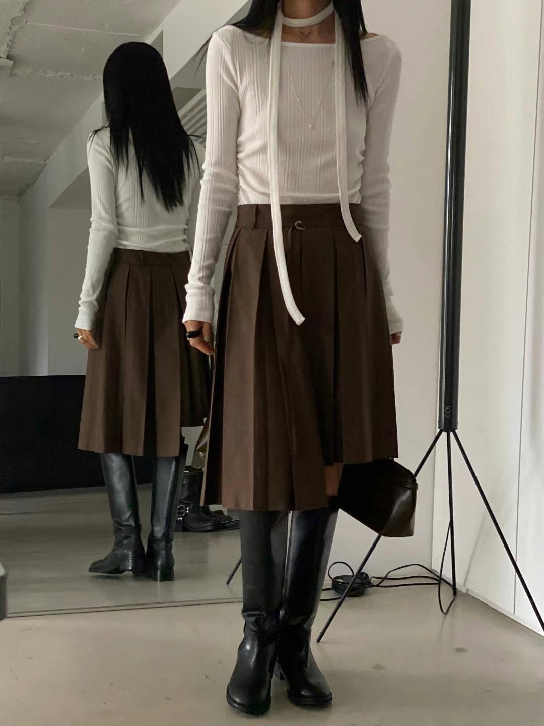 NEAR LEAP直郵韓國代購女裝新品真品休閑熱賣半身裙中短裙OAO半身裙/中短裙