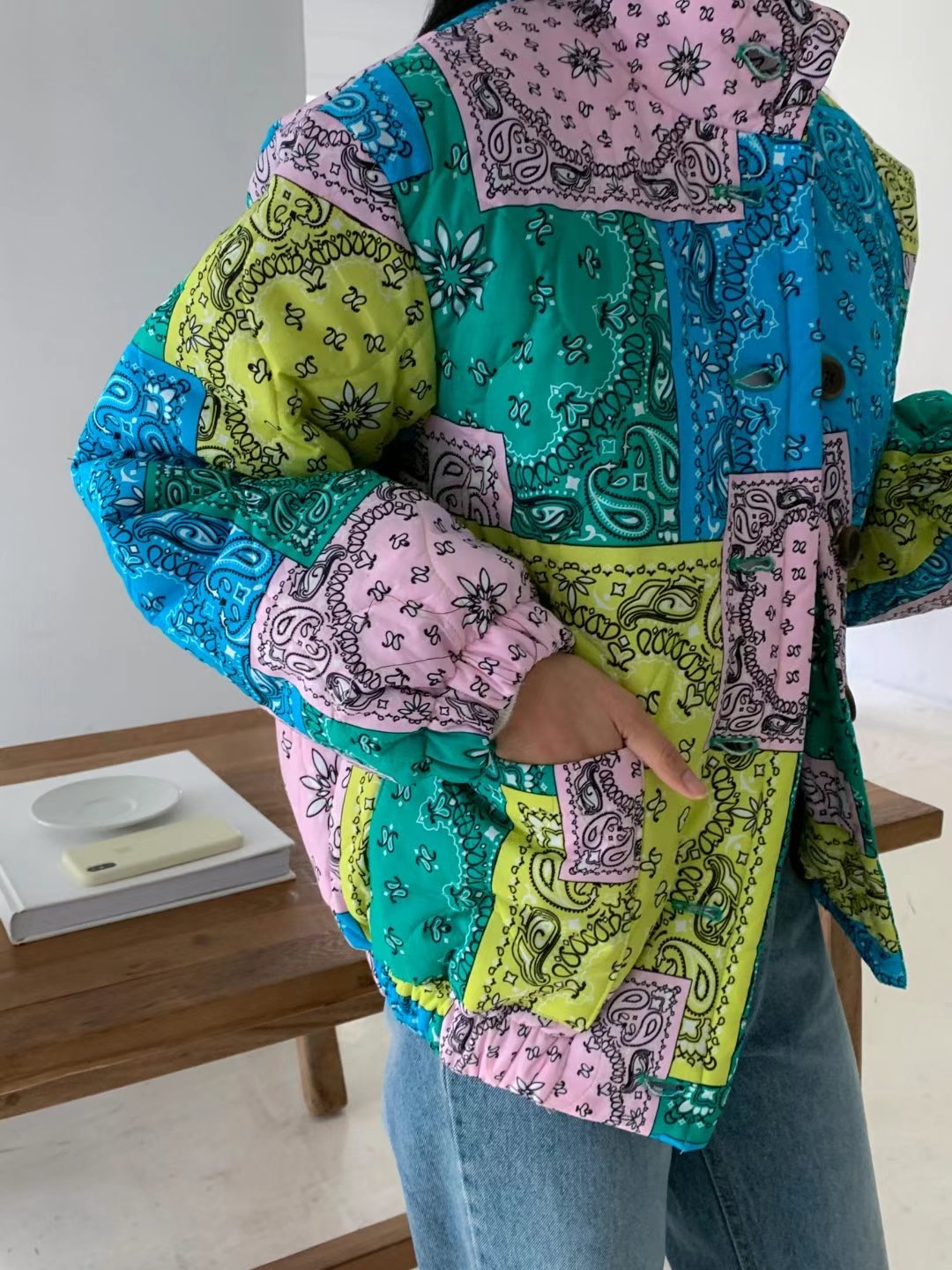 STYLE LOUNGE韓國直郵女裝新品真品推薦熱賣休閑職業短款棉服STYLE LOUNGE短款棉服