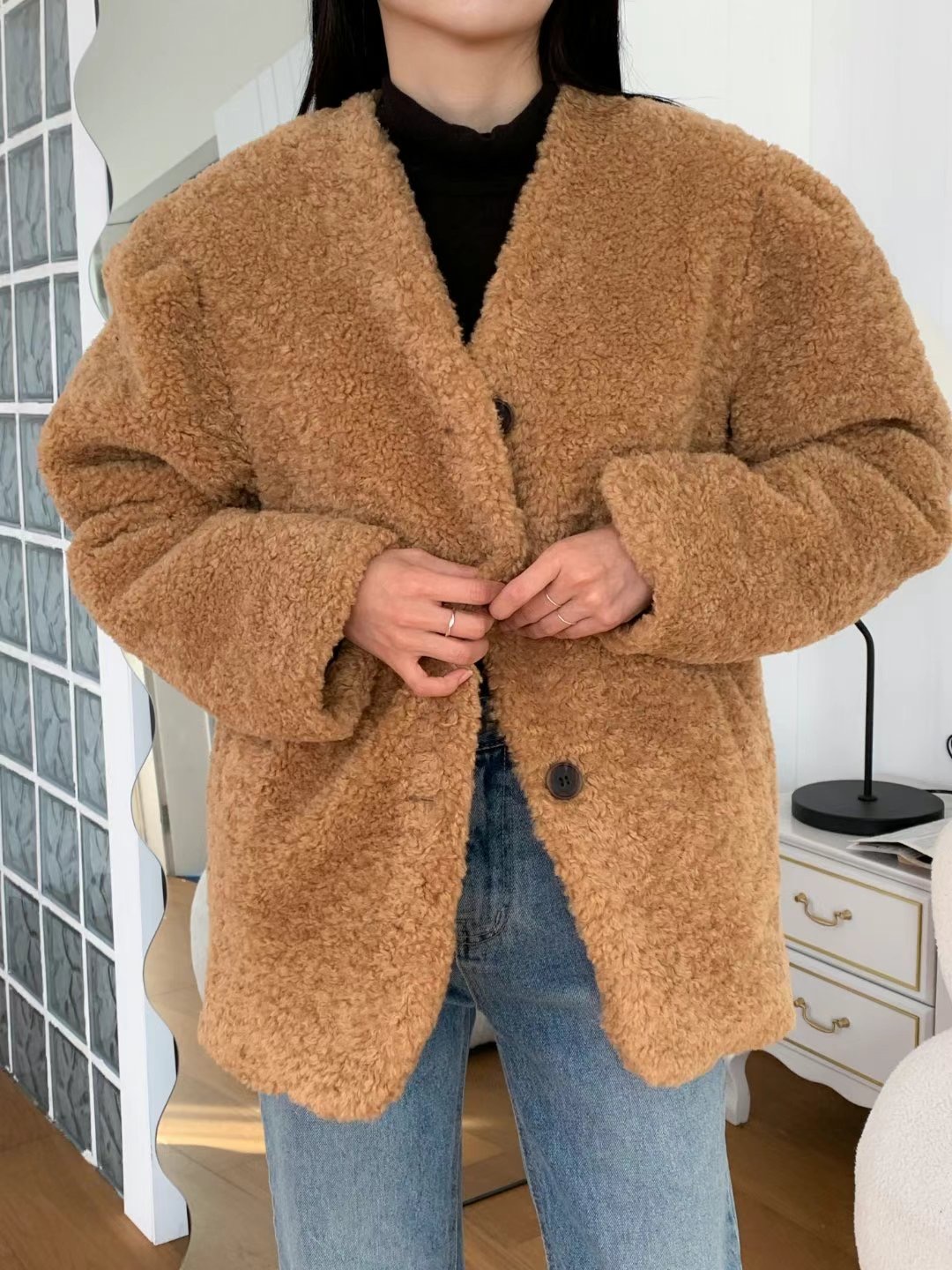 STYLE LOUNGE韓國直郵女裝新品職業休閑人氣時尚24秋冬夾克STYLE LOUNGE夾克