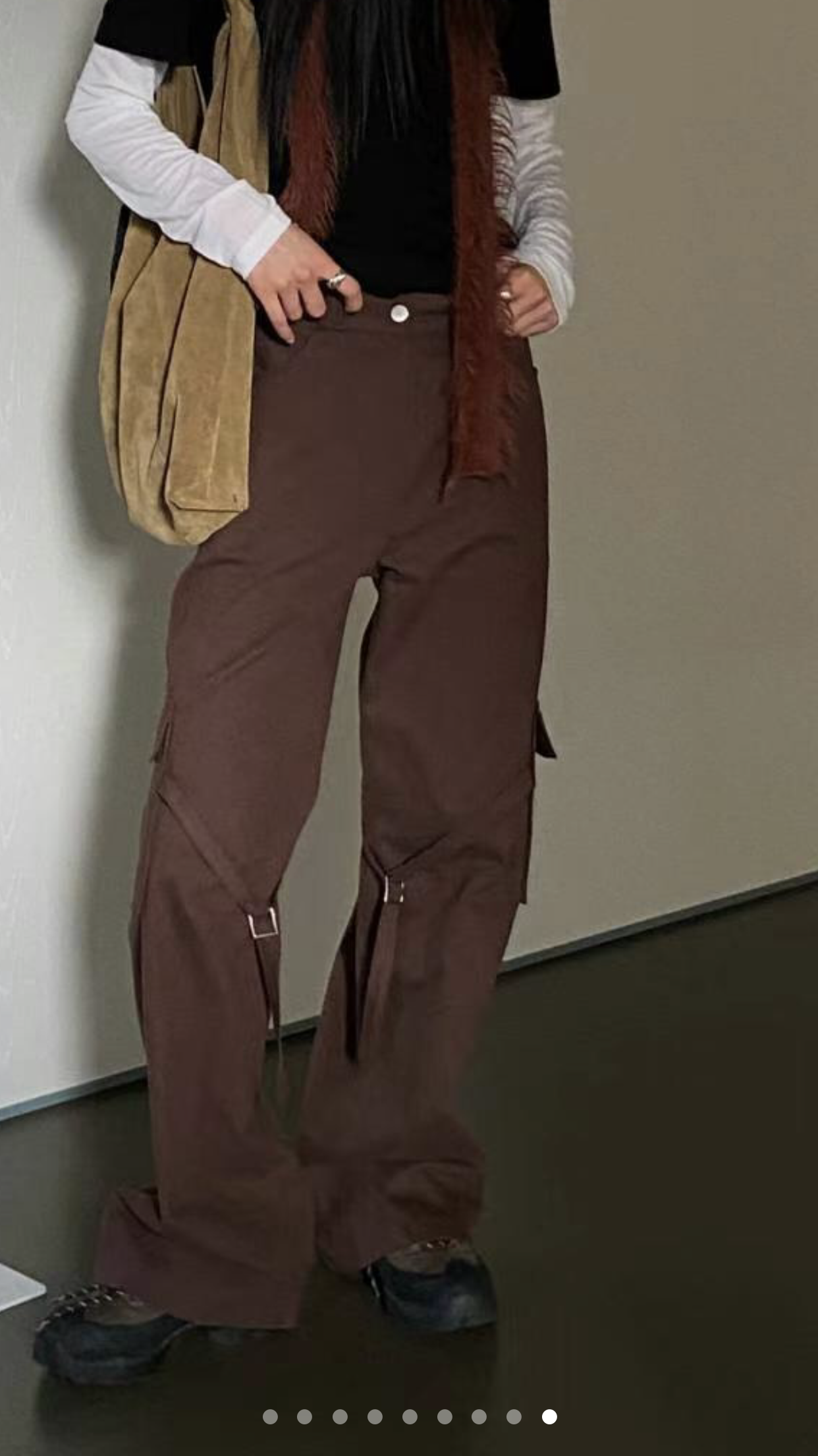 NEAR LEAP韓國直郵東大門代購女裝新品24秋冬休閑休閑褲OAO休閑褲圖色3