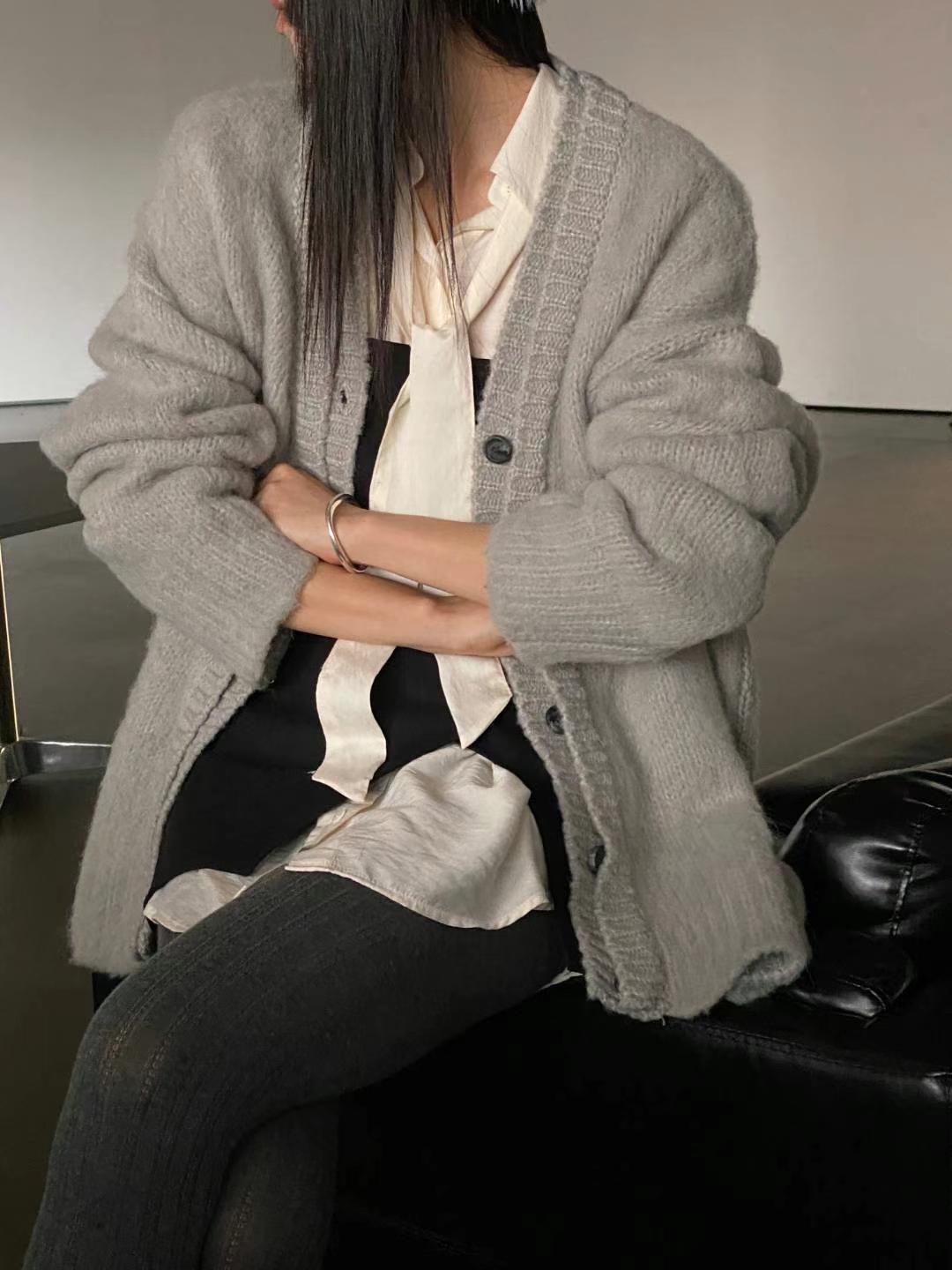 NEAR LEAP韓國直郵東大門實拍女裝新品休閑推薦24秋冬針織衫OAO針織衫圖色2
