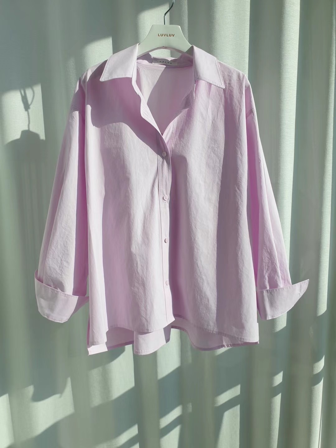 LUVLUV-럽럽-OT直郵韓國代購女裝新品人氣時尚襯衫蕾絲衫LUVLUV襯衫/蕾絲衫