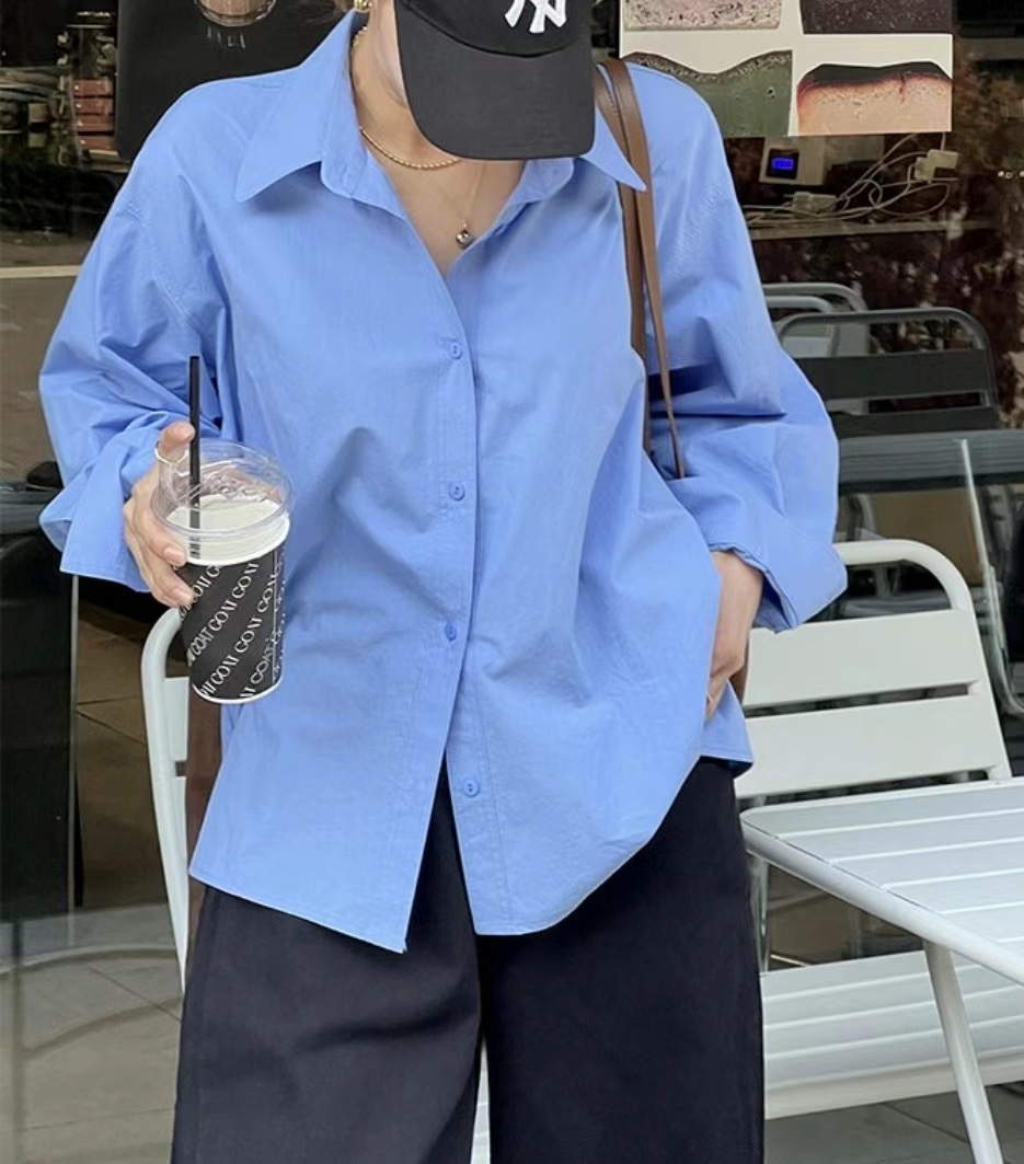 LUVLUV-럽럽-OT直郵韓國代購女裝新品人氣時尚襯衫蕾絲衫LUVLUV襯衫/蕾絲衫圖色3