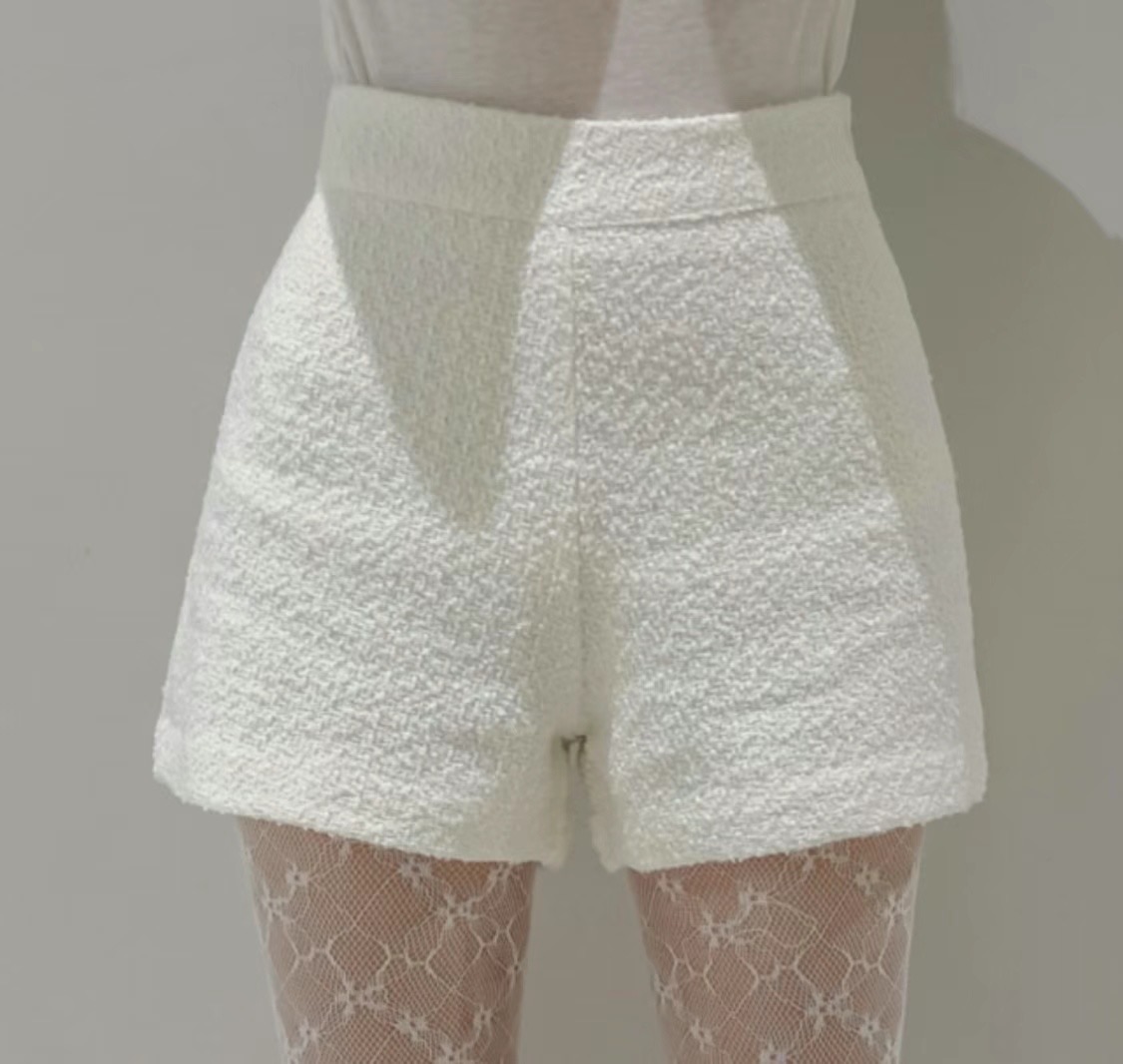 LUVLUV-럽럽-OT韓國直郵女裝新品24秋冬人氣休閑短褲花呢LUVLUV短褲
