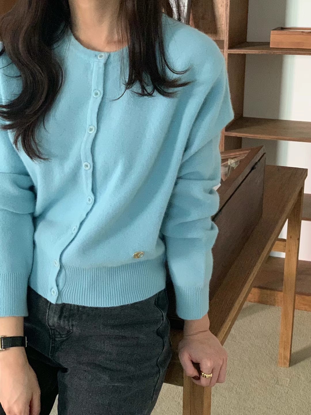 VINE韓國直郵女裝新品真品24秋冬人氣推薦休閑熱賣針織衫VINE針織衫圖色2