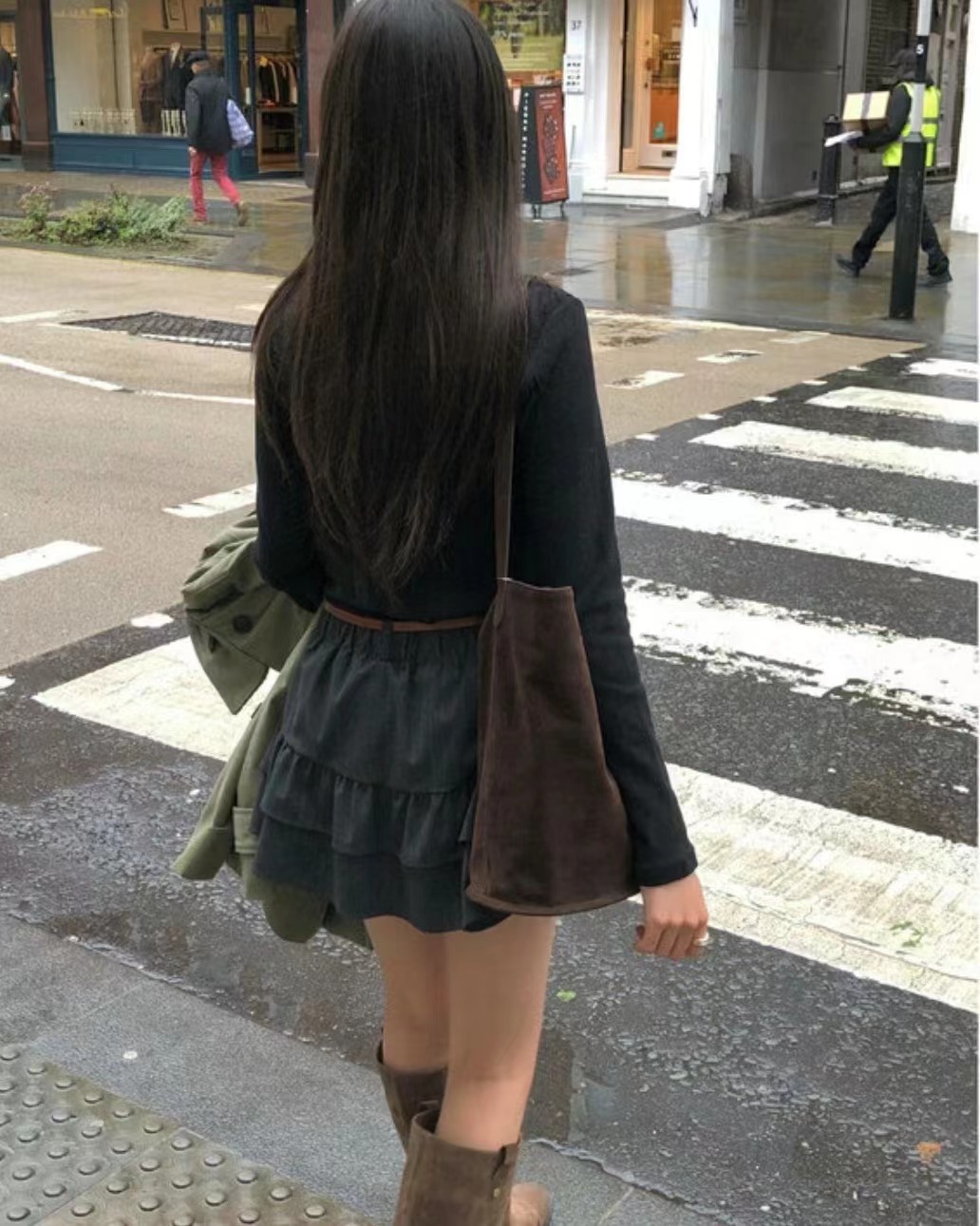 VERLIEBT韓國直郵東大門代購女裝新品熱賣休閑24秋冬裙褲VERLIEBT裙褲