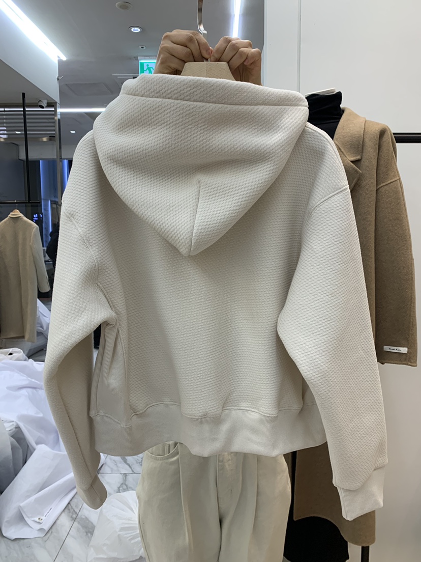 Fillmor直郵韓國代購女裝新品24秋冬休閑衛衣拉鏈加絨連帽FILLMOR衛衣
