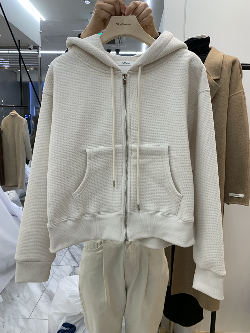 Fillmor直郵韓國代購女裝新品24秋冬休閑衛衣拉鏈加絨連帽FILLMOR衛衣