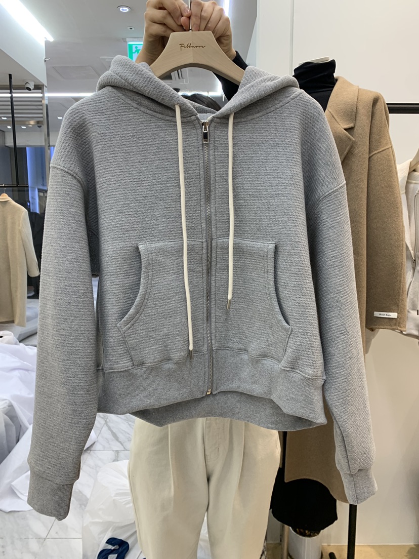 Fillmor直郵韓國代購女裝新品24秋冬休閑衛衣拉鏈加絨連帽FILLMOR衛衣圖色2