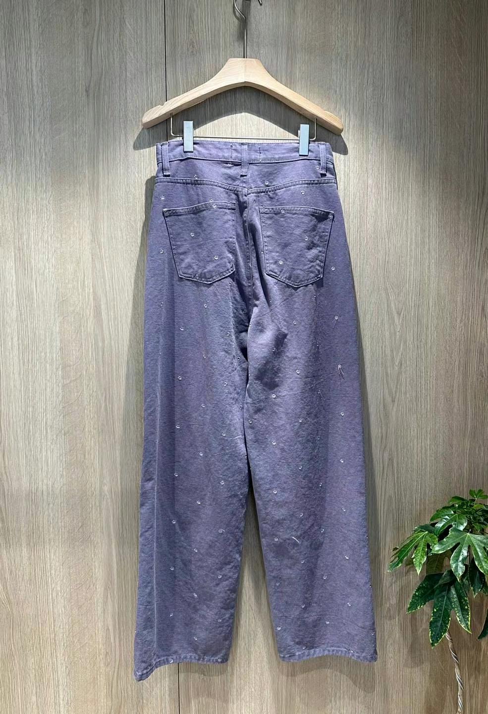 BUTTERING直郵韓國代購女裝新款職業24秋冬人氣休閑褲刺繡ARLOW休閑褲