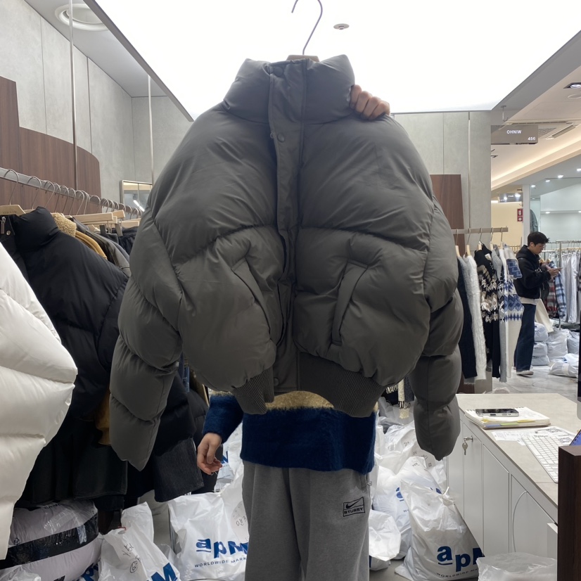 COMMON-男裝韓國直郵女裝新款職業時尚人氣推薦短款棉服短款OHNIW-男裝短款棉服圖色2