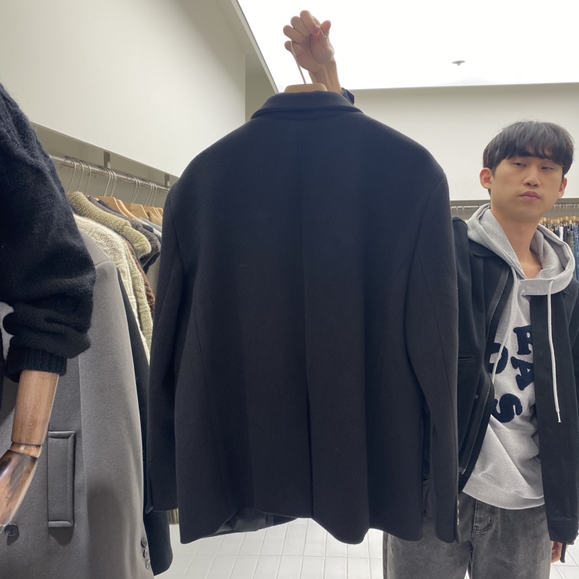 MENTO-男裝韓國直郵女裝新款24秋冬時尚熱賣推薦短款大衣MENTO短款大衣