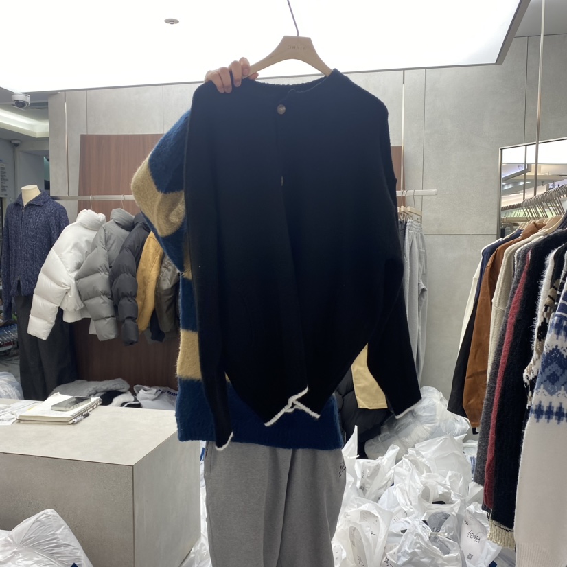 COMMON-男裝韓國直郵女裝新品24秋冬推薦人氣針織衫開衫OHNIW-男裝針織衫圖色2