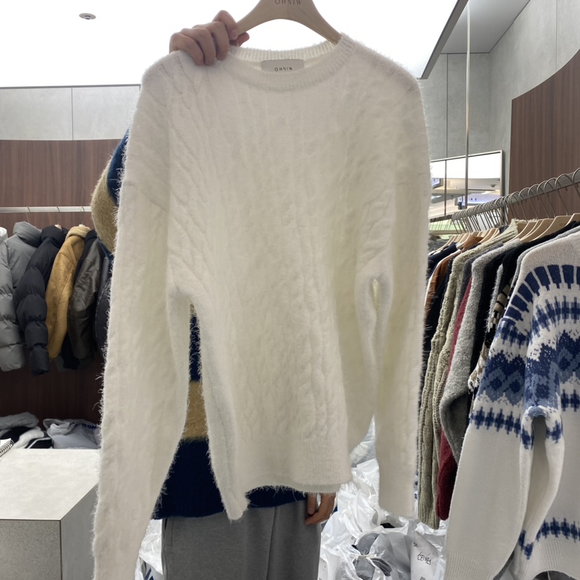 COMMON-男裝直郵韓國代購女裝新款熱賣休閑職業針織衫安哥拉OHNIW-男裝針織衫