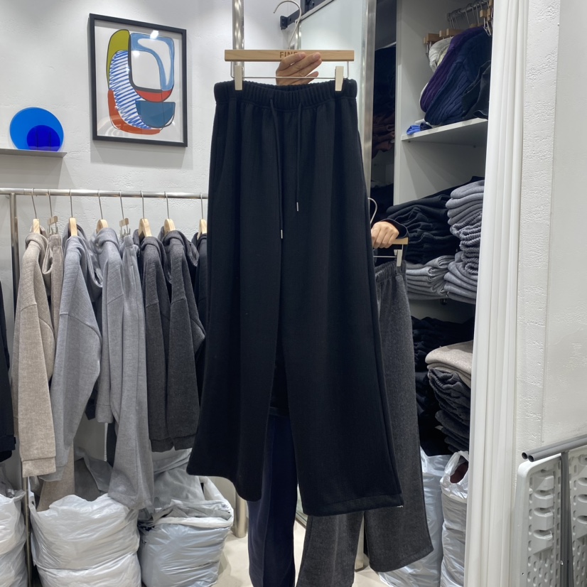 FINE直郵韓國代購女裝新品推薦休閑時尚職業真品休閑褲羊毛FINE-男裝休閑褲圖色4