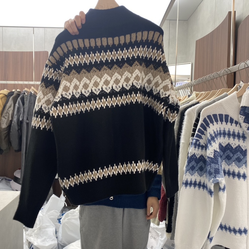 COMMON-男裝韓國直郵東大門代購女裝新款時尚推薦針織衫拉鏈OHNIW-男裝針織衫