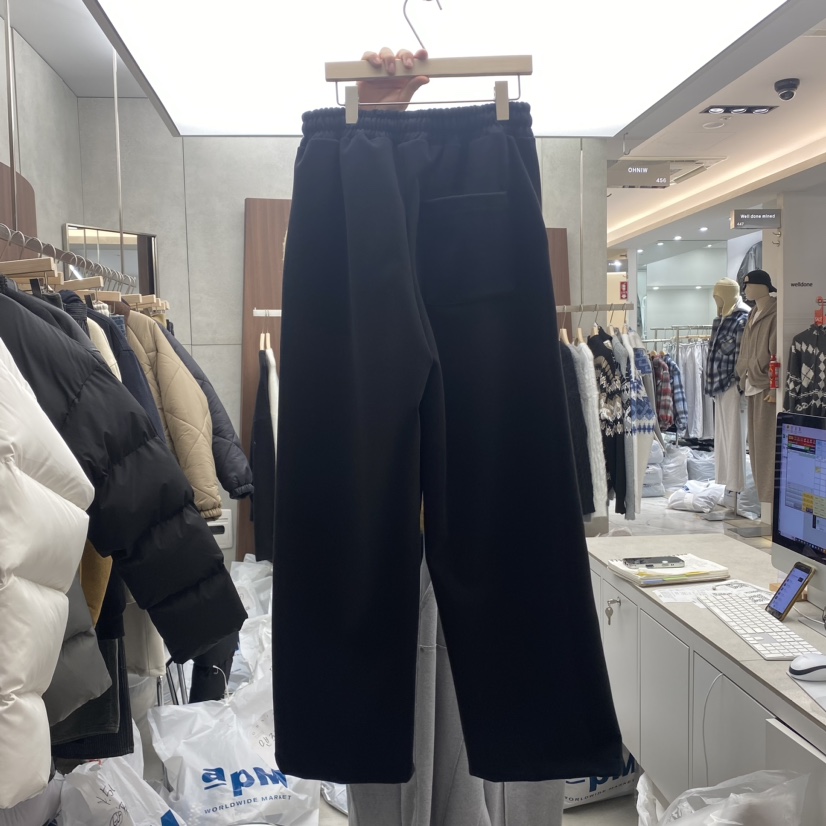 COMMON-男裝直郵韓國代購女裝新品熱賣職業真品休閑褲羊毛OHNIW-男裝休閑褲