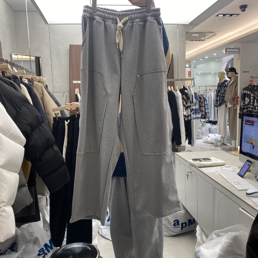 COMMON-男裝直郵韓國代購女裝新品熱賣職業真品休閑褲羊毛OHNIW-男裝休閑褲圖色2