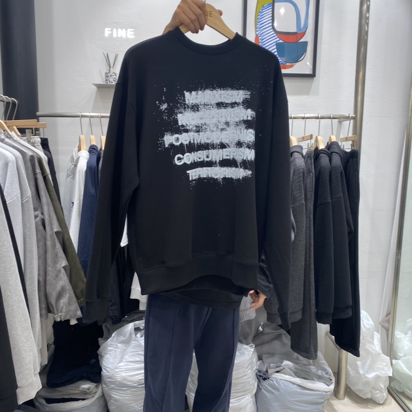 FINE韓國直郵女裝新品推薦真品職業人氣24秋冬熱賣休閑衛衣FINE-男裝衛衣圖色2