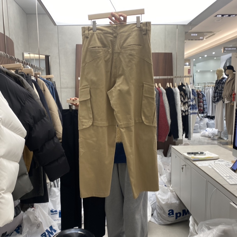 COMMON-男裝韓國直郵女裝新款職業休閑時尚24秋冬休閑褲工裝褲OHNIW-男裝休閑褲