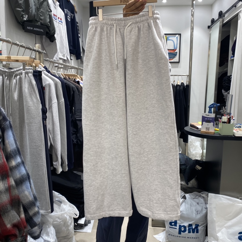FINE韓國直郵女裝新品熱賣時尚真品24秋冬職業休閑褲拉絨FINE-男裝休閑褲