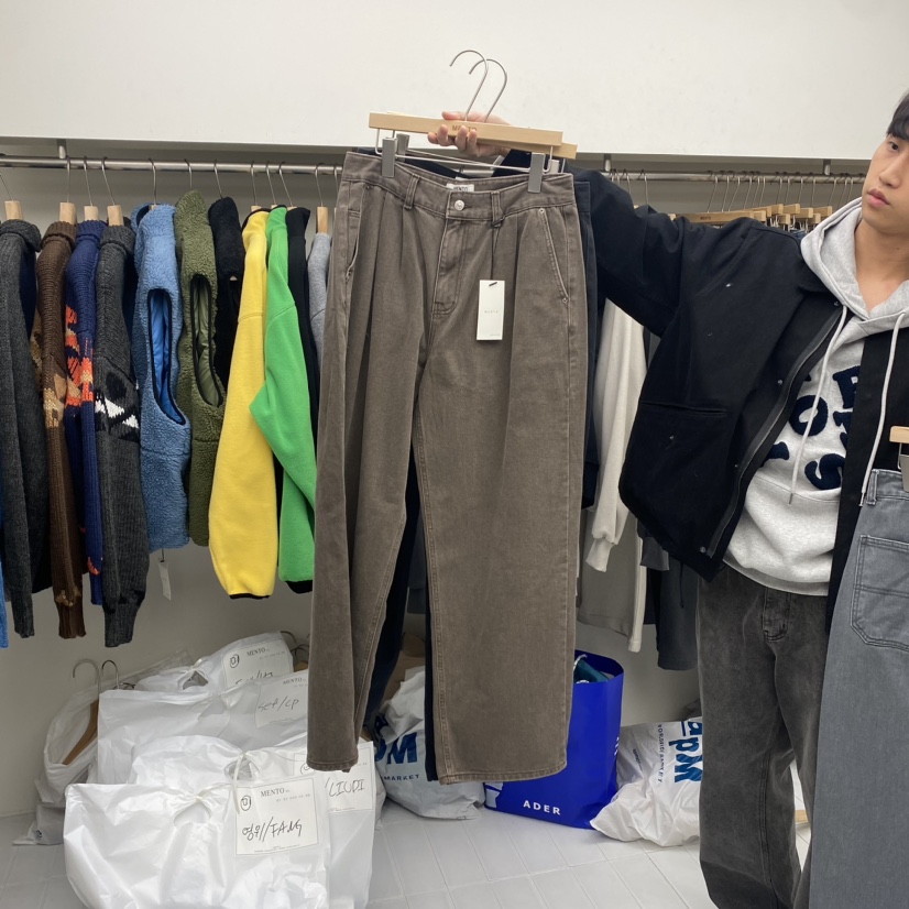MENTO-男裝韓國直郵女裝新款真品推薦人氣職業時尚休閑褲加絨MENTO休閑褲圖色2