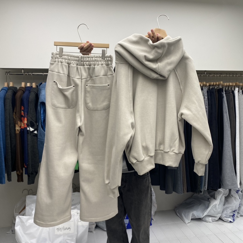MENTO-男裝韓國直郵東大門實拍女裝新品熱賣人氣男士套裝加絨MENTO男士套裝