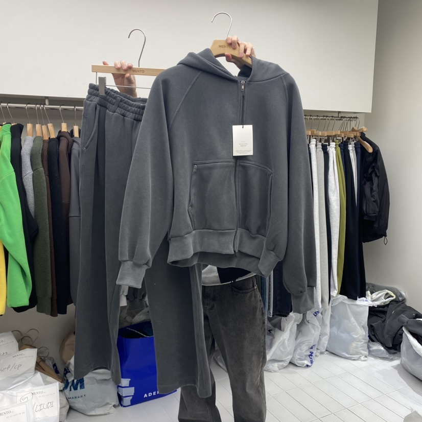 MENTO-男裝韓國直郵東大門實拍女裝新品熱賣人氣男士套裝加絨MENTO男士套裝圖色2