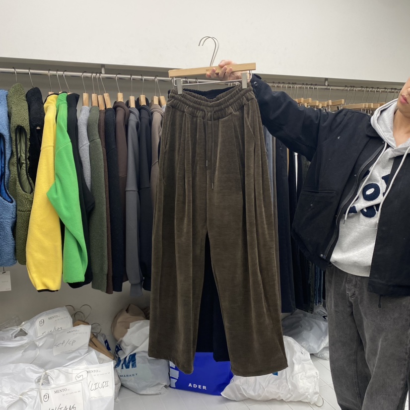 MENTO-男裝直郵韓國代購女裝新款人氣休閑休閑褲燈芯絨加絨MENTO休閑褲圖色2