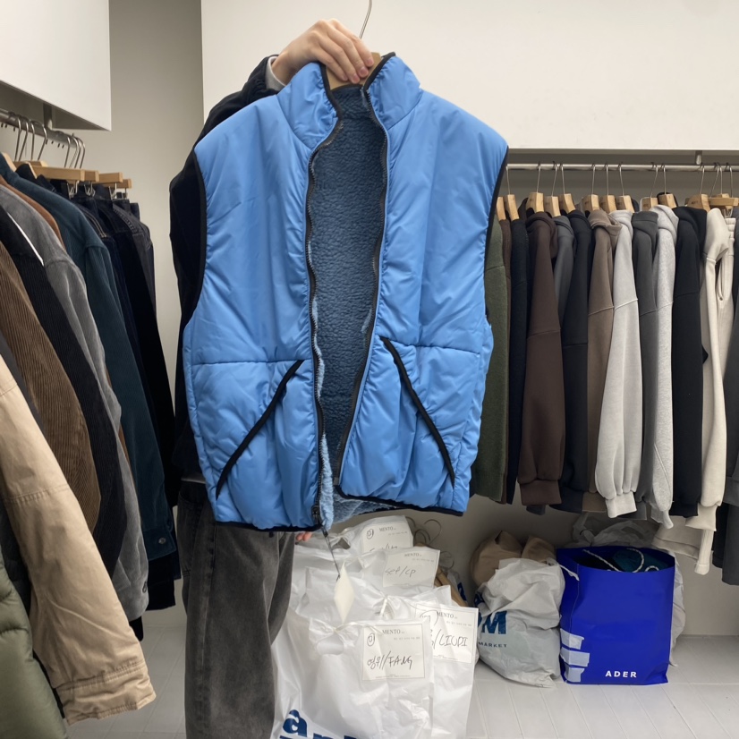 MENTO-男裝直郵韓國代購女裝新品熱賣人氣馬甲可拆卸兩面穿MENTO馬甲