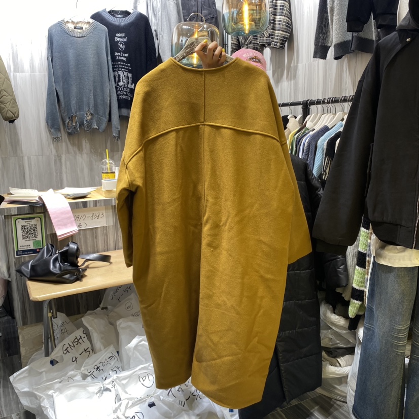 IN BY IN韓國直郵東大門實拍女裝新品24秋冬職業長款風衣IN BY IN-男裝長款風衣