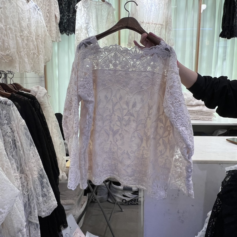 VIVI MARKET韓國直郵女裝新款24秋冬推薦人氣襯衫蕾絲衫VIVI MARKET襯衫/蕾絲衫