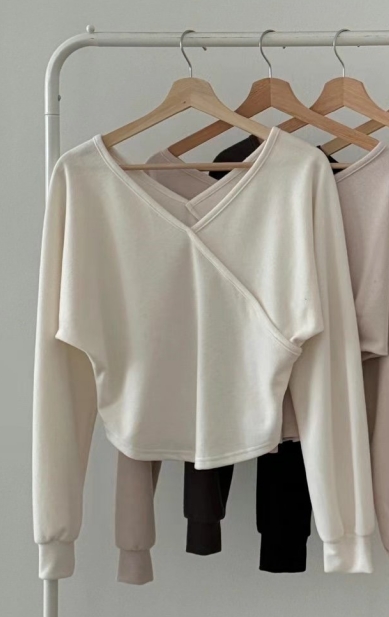 FOLLOW B韓國直郵東大門代購女裝新款人氣熱賣長袖T恤拉絨FOLLOW B-2件起訂長袖T恤圖色1