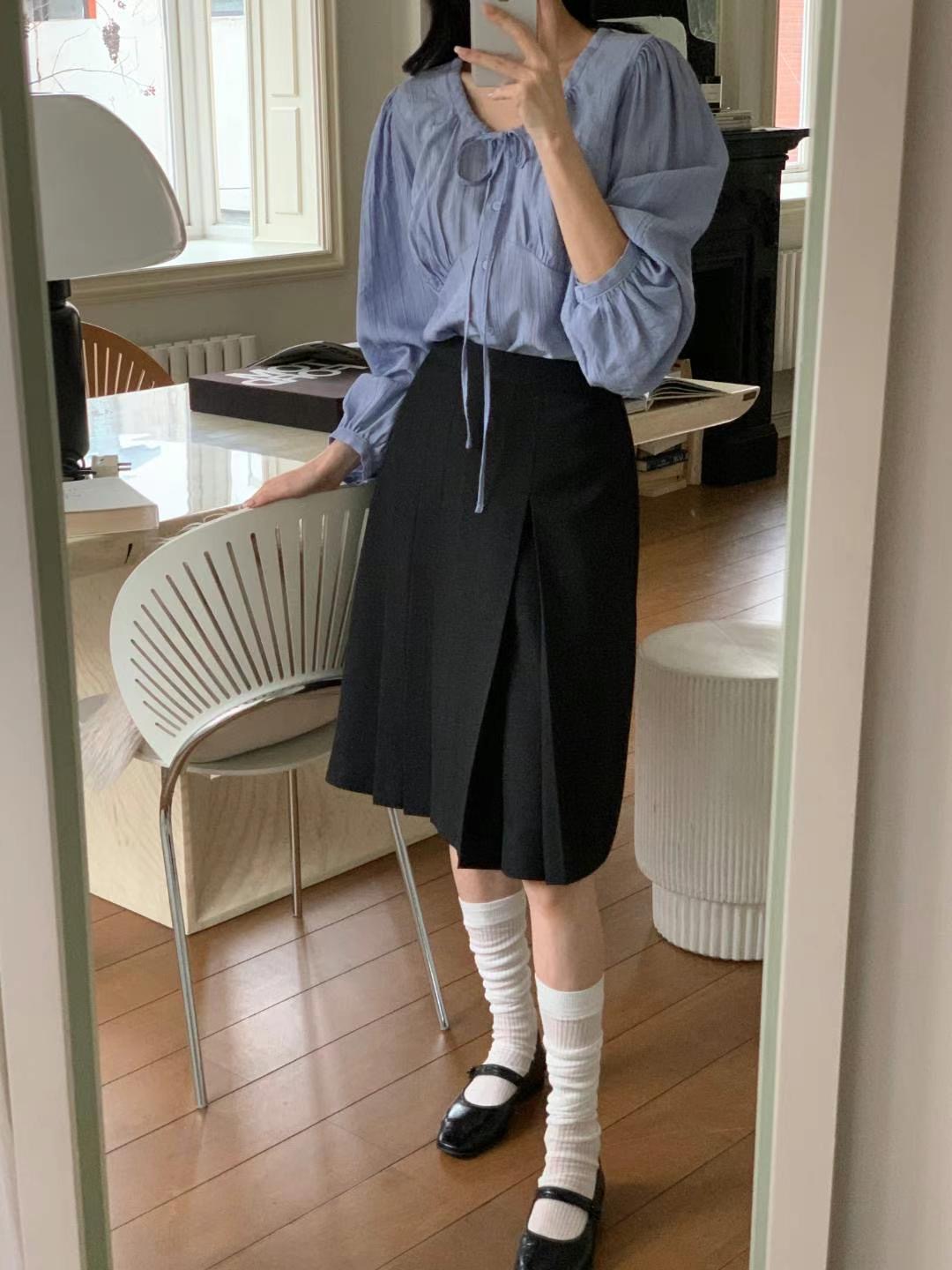 MOR___韓國直郵東大門代購女裝新品熱賣人氣半身裙中短裙百褶MOR___半身裙/中短裙