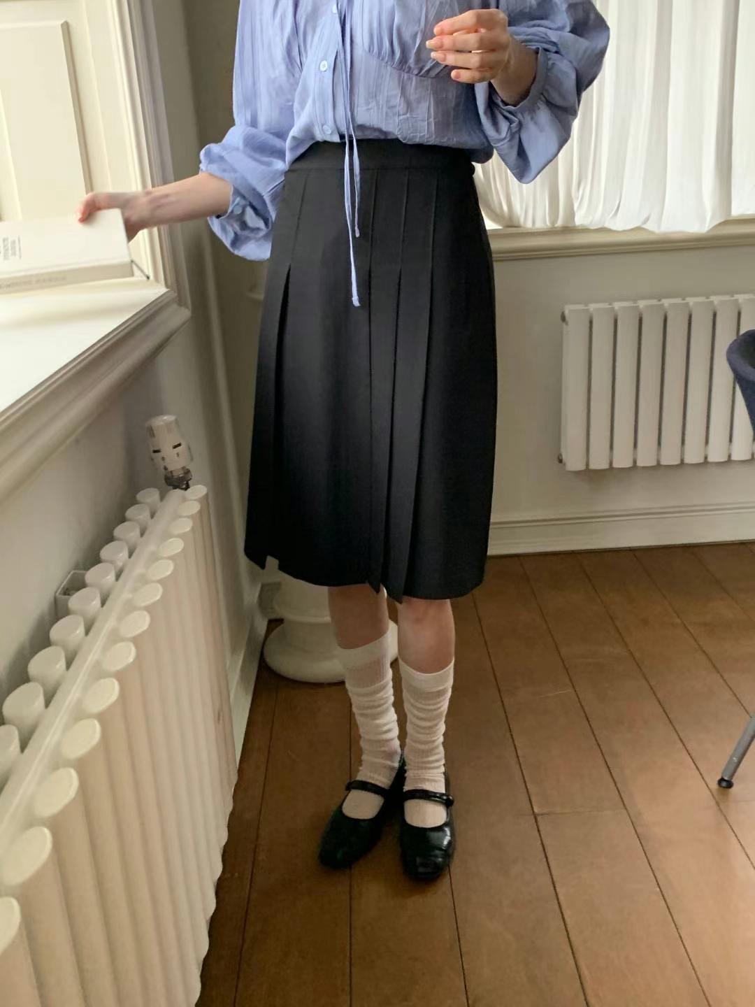 MOR___韓國直郵東大門代購女裝新品熱賣人氣半身裙中短裙百褶MOR___半身裙/中短裙圖色2
