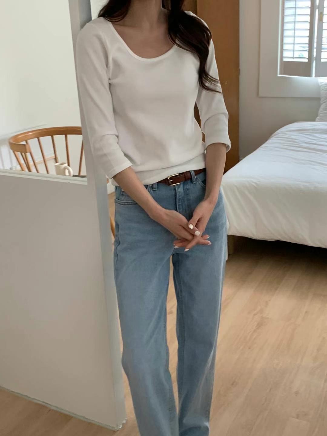 MOR___直郵韓國代購女裝新款熱賣職業人氣休閑24秋冬推薦T恤MOR___T恤
