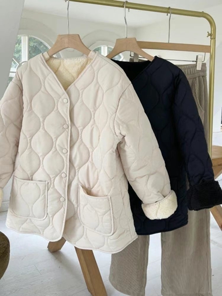BUBBLE UNDER韓國直郵東大門實拍女裝新品人氣休閑夾克抓絨NOTICE夾克