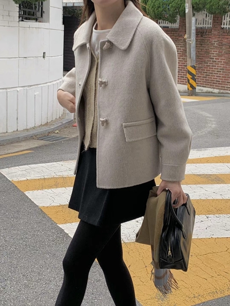 ATTHISMOMENT韓國直郵女裝新品推薦時尚熱賣休閑職業短款大衣LEESA短款大衣