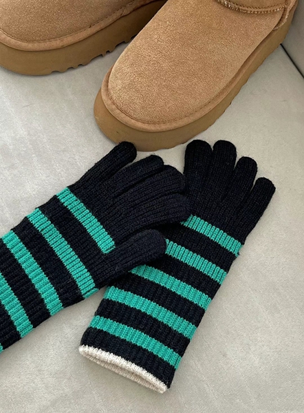 BUBBLE UNDER直郵韓國代購女裝新款真品休閑時尚24秋冬手套NOTICE手套圖色4