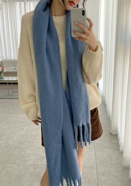 BUBBLE UNDER直郵韓國代購女裝新品職業熱賣時尚休閑圍巾披肩NOTICE圍巾/披肩圖色1