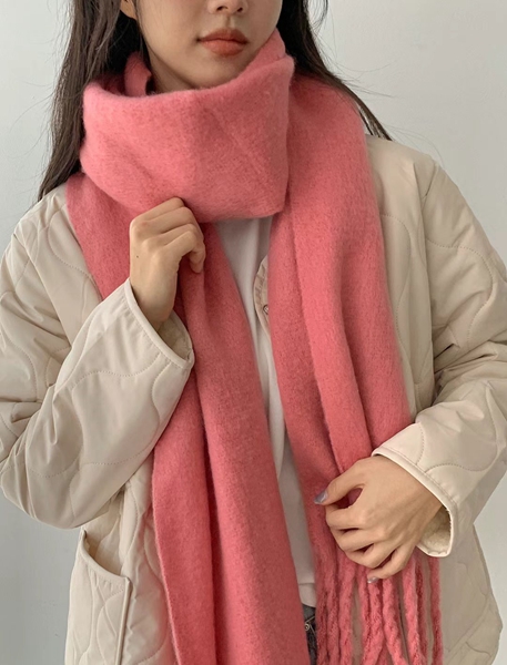 BUBBLE UNDER直郵韓國代購女裝新品職業熱賣時尚休閑圍巾披肩NOTICE圍巾/披肩圖色2